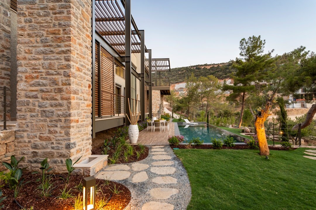luxury celebrity villa exterior